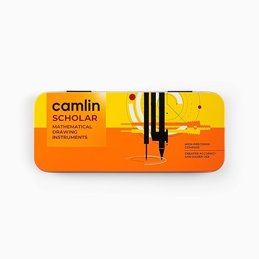 AM3301 Camlin Scholar Mathematical Drawing Instruments Box