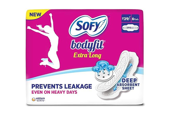 AM2319 Sofy Bodyfit Sanitary Pads XL 6 Pads 60mm