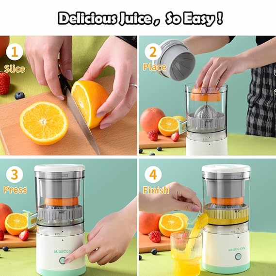 AM3435 Rechargeable Citrus Juicer Mixer Blender Fruit Squeezer Machine