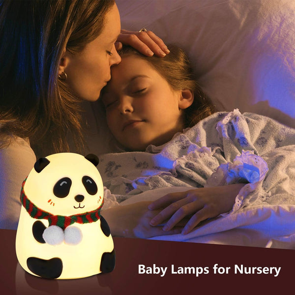 3164 Panda Night Light  Rechargeable Silicone LED Lamp ,Animal Night Light For Bedroom