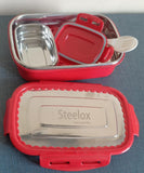 AM0642 RISHABH Steelox Big Insulated Steel Lunch Box