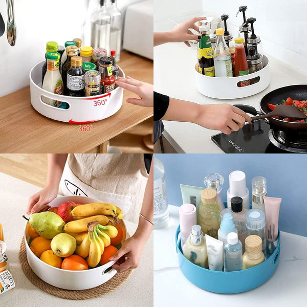 Multi-Purpose 360° Rotating Organizer Tray/Kitchen Organizer