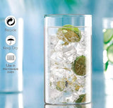 AM2592 CELLO Roma Borosilicate Glass Tumblers, Set of 6, 290ml Each, Clear