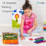 AM2453 Crayons Washable Super Silky Smooth Crayons in Box Set Art Drawing Crayon Set HMC-9219 18Pcs Multicolours