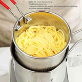 12026 Small Deep Frying Pot With Strainer Basket (2 Pc Set)