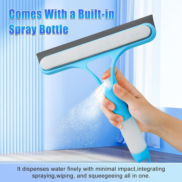 A06704 Multipurpose Window Cleaning Squeegee with Built-in Spray Bottle