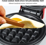 10007 Mini Waffle Maker Non-Stick 4 Inch- 350 Watts