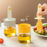 10107 2 In 1 Oil Dispenser Bottle With Silicone Basting Brush (1 Set)