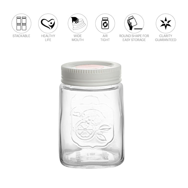 AM0659 CELLO Classic Canister Glass Jar 300ml (Set of 3)