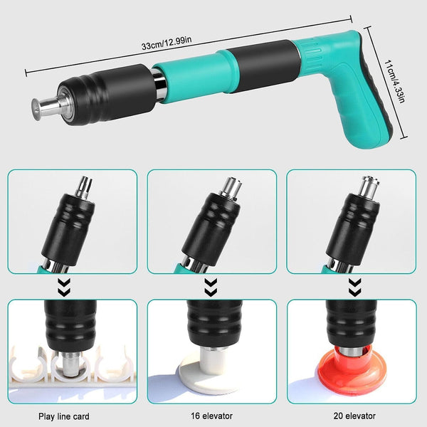 AM3670 Manual Steel Nails Gun, Nail Wall Fastening Tool with 20 Nails