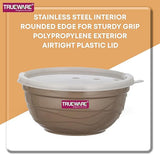 AM2420 Trueware Ultimate Microwave safe Stainless Steel Plastic Serving Bowl Large 2200ml