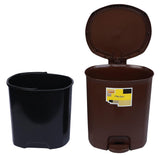 3845 DECOR PEDALBIN 1015 DLX Plastic Pedal Dustbin Used For Kitchen, Office, Car (1 Pc)