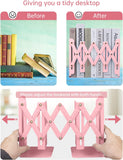 AM0557 Bookends for Shelves, Book Organizer for Desk