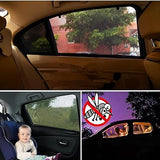 3095 2 PCS Car Window Foldable Cover for Sunlight Protect mesh Cover | Car Side Window Sun Shade Protector | Air Circulation 2pc set