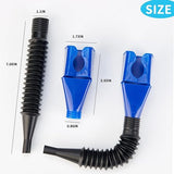 3163 Plastic Oil Funnel with Retractable Pipe, Oil Snap for Cars ,Truck and Motorcycles