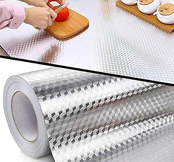 AM3288 Aluminium Foil Stickers 60cmX2M Water-Proof Oil-Propf Hot Proof 1 Piece