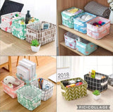 3963 Foldable Multipurpose Storage Box Small Canvas Fabric Baskets