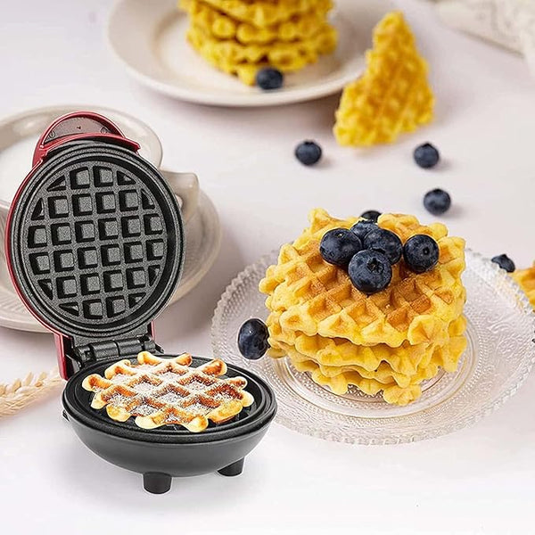 10007 Mini Waffle Maker Non-Stick 4 Inch- 350 Watts