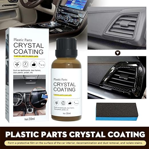 AM3540 Crystal Coating for Car Bike Plastic Part 30ml PVC Restorer for Car