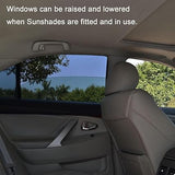 3095 2 PCS Car Window Foldable Cover for Sunlight Protect mesh Cover | Car Side Window Sun Shade Protector | Air Circulation 2pc set