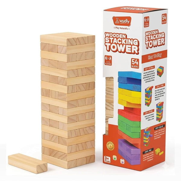 A07143 Wooden Stacking Tower Game