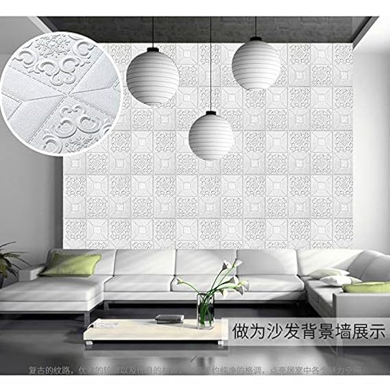 AM3668 3D Foam Bricks Wallpaper for Home decoration ,Office, Kitchen (70X70cm)