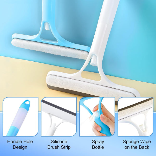 A06704 Multipurpose Window Cleaning Squeegee with Built-in Spray Bottle