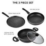 AM3391 Cello Kitchenova IB Premium Induction Non-Stick Cookware 3 Pcs Set