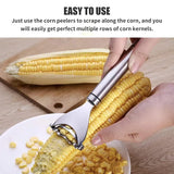 3134 Premium Corn Peeler, Stainless Steel Corn Cob Peeler