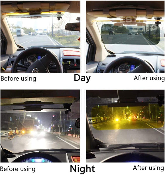 2 in 1 Universal Car Sun Visor, HD Day Night Driving Visor