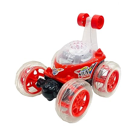 AM2669 Stunt Car BT-0120 Stunt Rolling Rechargeable Car Lights & Sound 360 Degree Multicolour