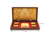 AM0712 Gold Plated Shree Ganesha Charan Paduka