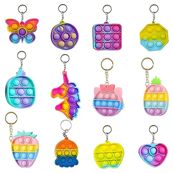 AM0162 Mini Pop key ring, Bubble Pop Toys, Sensory Anxiety, Relief Multipurpose Car,Bike Keychain Toy (1 pcs))