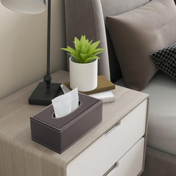 A06596 TSBX-901 Premium Leather Tissue Box Cover