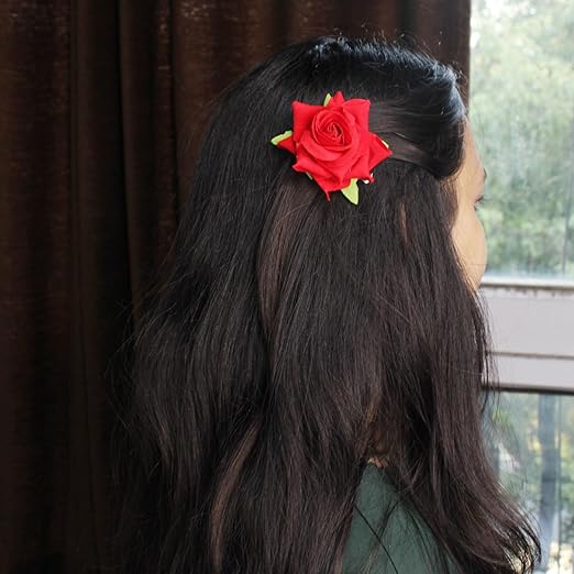 AM1043 Rose Artificial Flower Hair Clip/Hair
