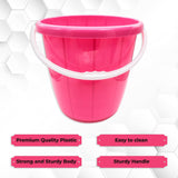 AM0950 Plastic Water Bucket With Handle plain 16Ltr