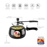 AM3396 Cello Chef Delux Aluminium Pressure Cooker 2 Ltr