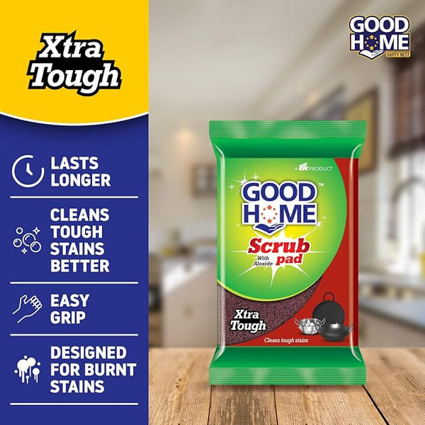 AM2477 Good Home Xtra Tough Scrub Pad 2X Thicker Food Safe Heavy Duty 1 Pcs