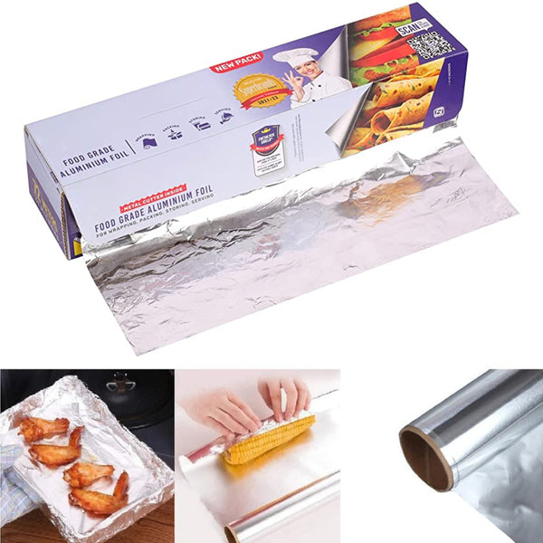 3198 Aluminium Foil 72 Metre for Food Packing , Wrapping, Storing and Serving