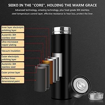 0726 Smart Vacuum Insulated Water Bottle with LED Temperature Display