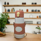 AM5116 Infinity Panda Double Wall Insulated Steel Bottle With Belt Pouch 450ml