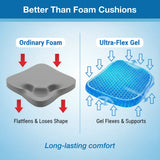 AM7806 Cushion Seat Flex Pillow, Gel Orthopedic Seat Cushion Pad (Egg Sitter)