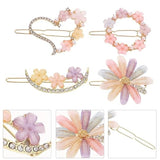 AM1030 Bridal Metal Hairpins Flower Hair Clip for Girls &  Womens - 1 Pcs