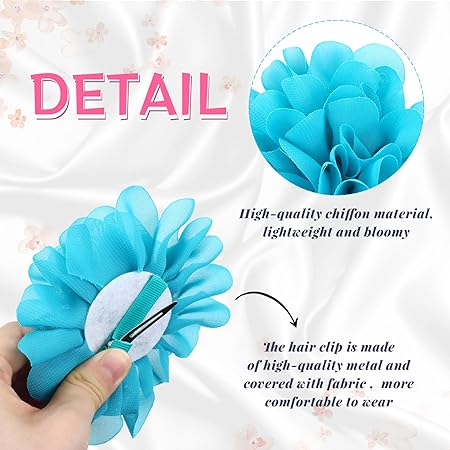 AM1011 Flower & Floral Theme Alligator Hair Clips for Baby, Kids & Girls (MultiColor - Pack of 2 Pcs)