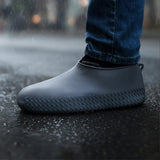 15600 Grey Non-Slip Silicone Waterproof Fordable Boot Shoe Cover (1 Pair )