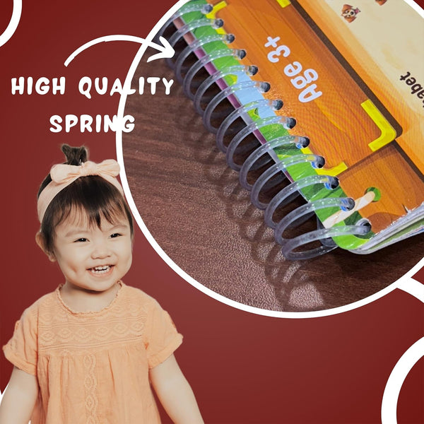AM5787 Bade Natkhat All in One Early Learning Board Book (13 Category) - For Kids Velcro Book