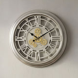 AM6255 Vintage Roman Numeral Gear Wall Clock