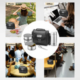 Di0385 Pexpo Classic - Stainless Steel Meal Lunch Box Set