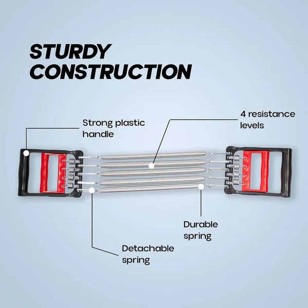 19472 5-Spring Chest Expander for Home Workout