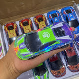 AM0238 Racing Car with Lights and Music, Friction Powered Music Car Toy for Kids